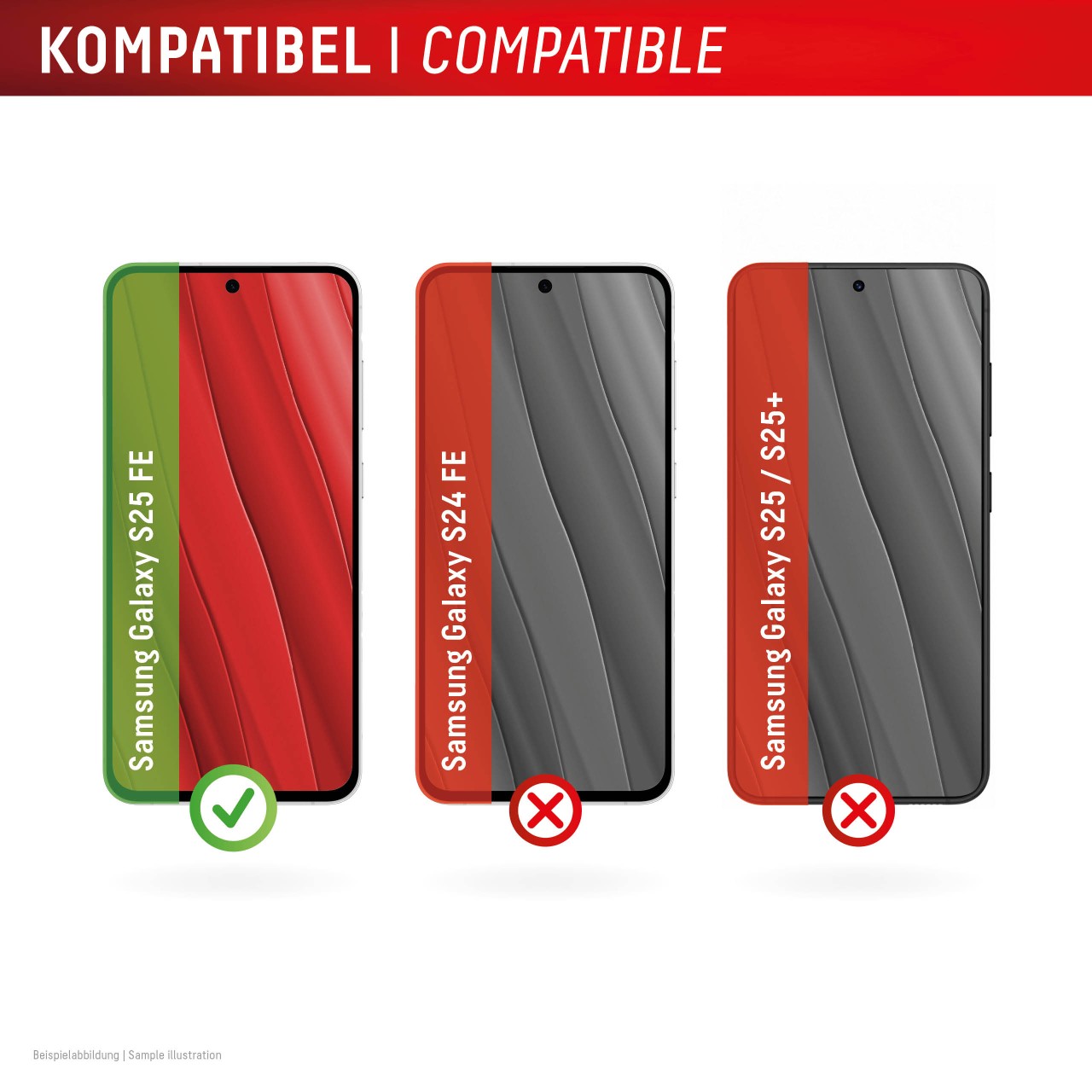 Samsung Galaxy S25 FE Screen Protector + Case