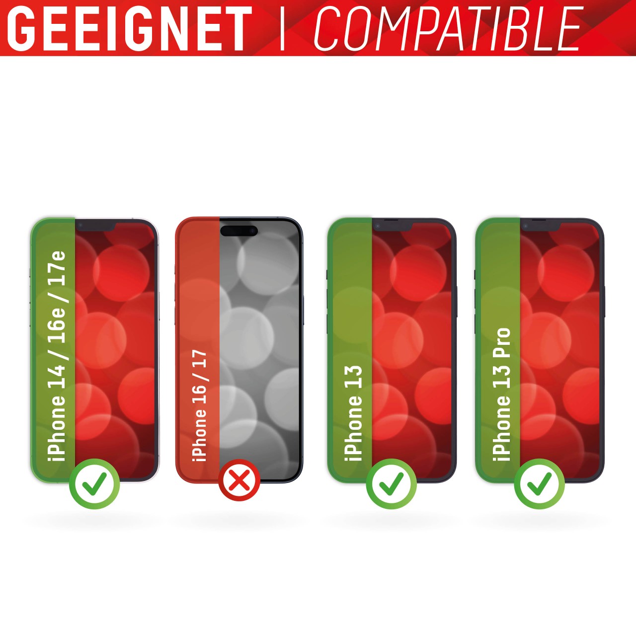 iPhone 13/13 Pro/14/16e/17e Privacy Panzerglas