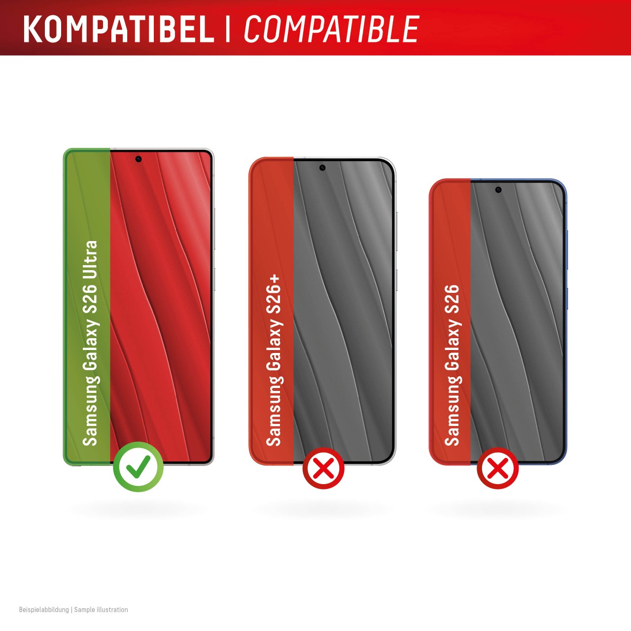 Samsung Galaxy S26 Ultra Panzerglas + Schutzhülle