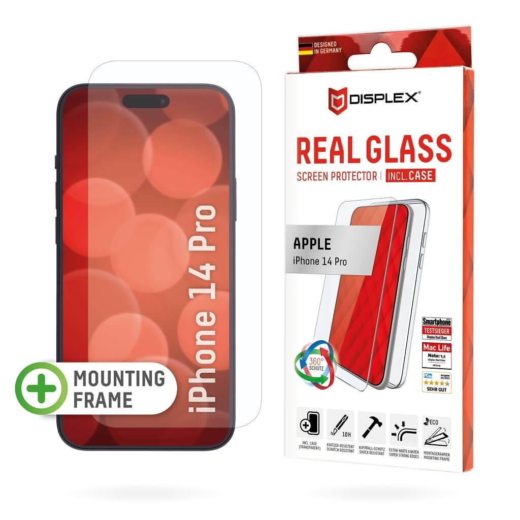 iPhone 14 Pro Screen Protector (2D) + Case