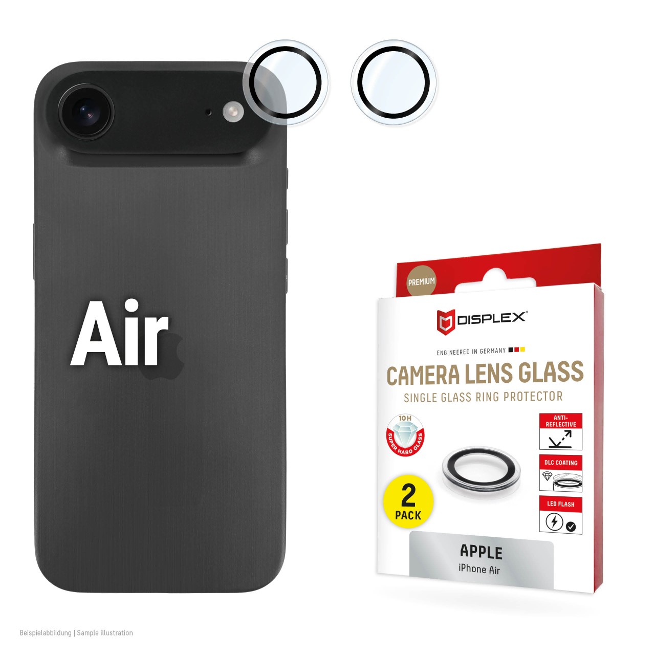 iPhone Air Premium camera protection single rings