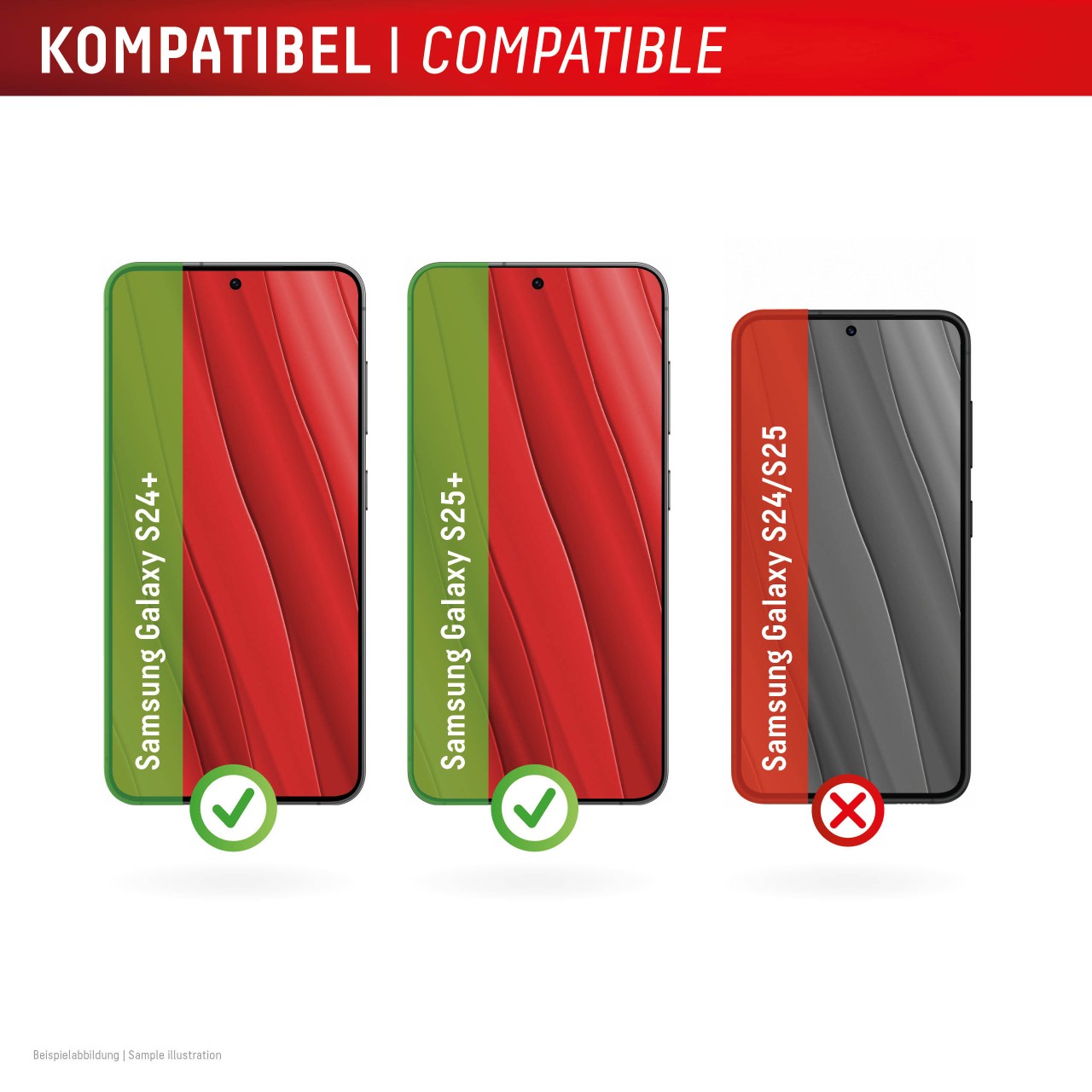Samsung Galaxy S24+/S25+ Privacy Schutzglas