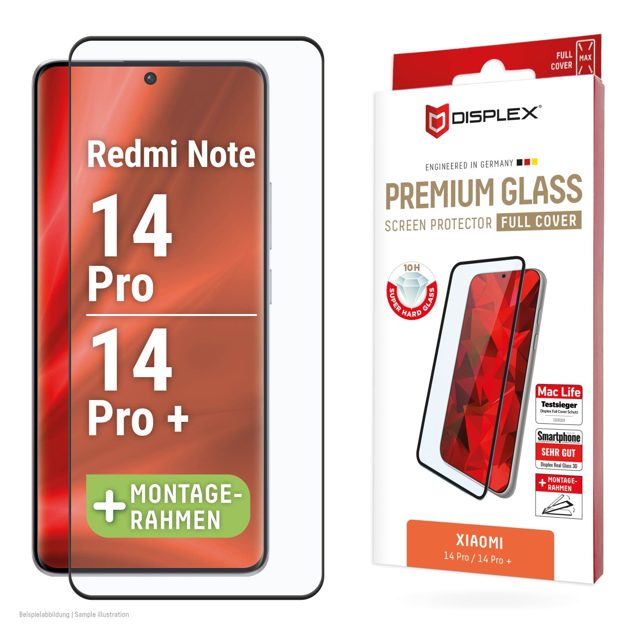 Xiaomi Redmi Note 13Pro+/ 14 Pro(+) Full Cover/3D Schutzglas