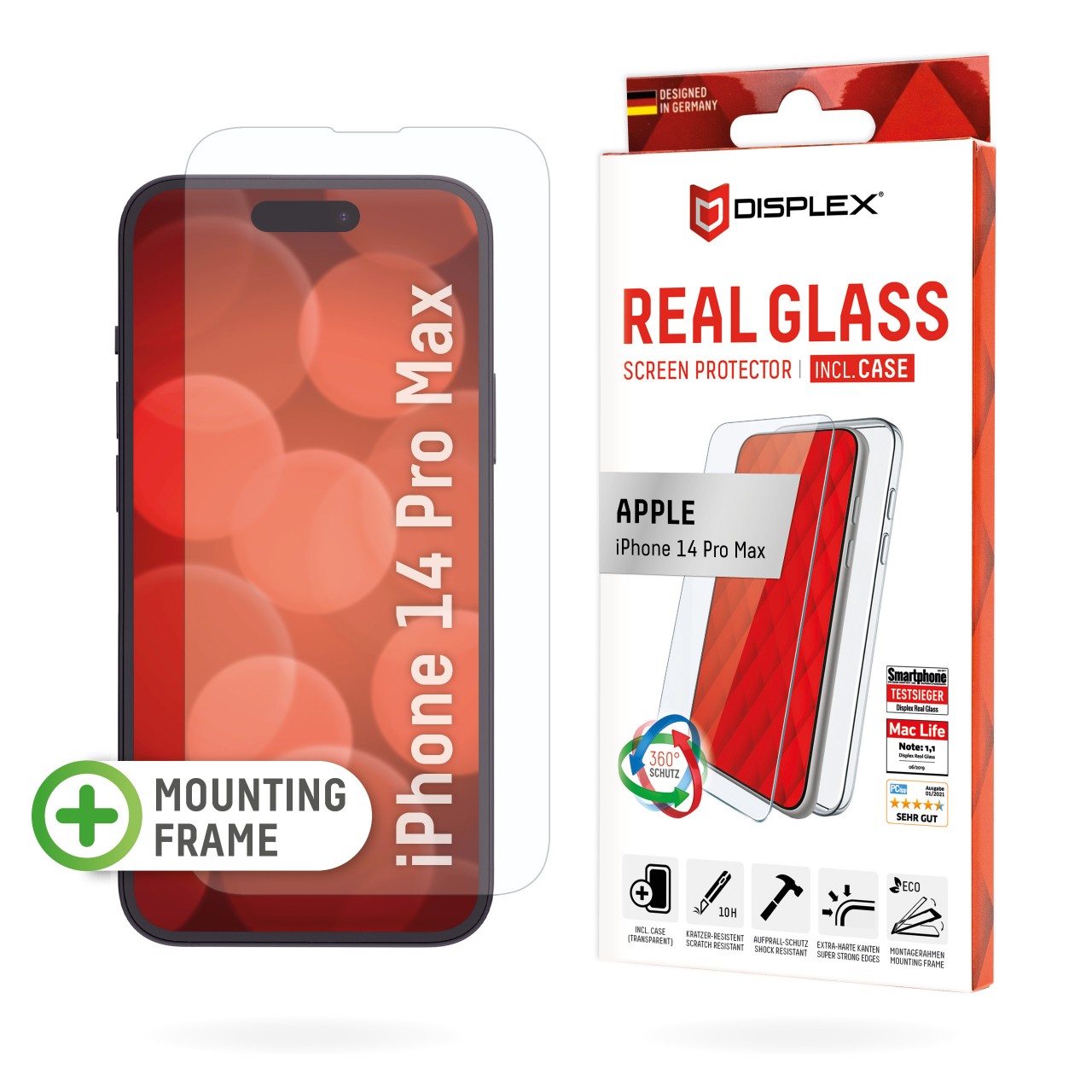 iPhone 14 Pro Max Screen Protector (2D) + Case