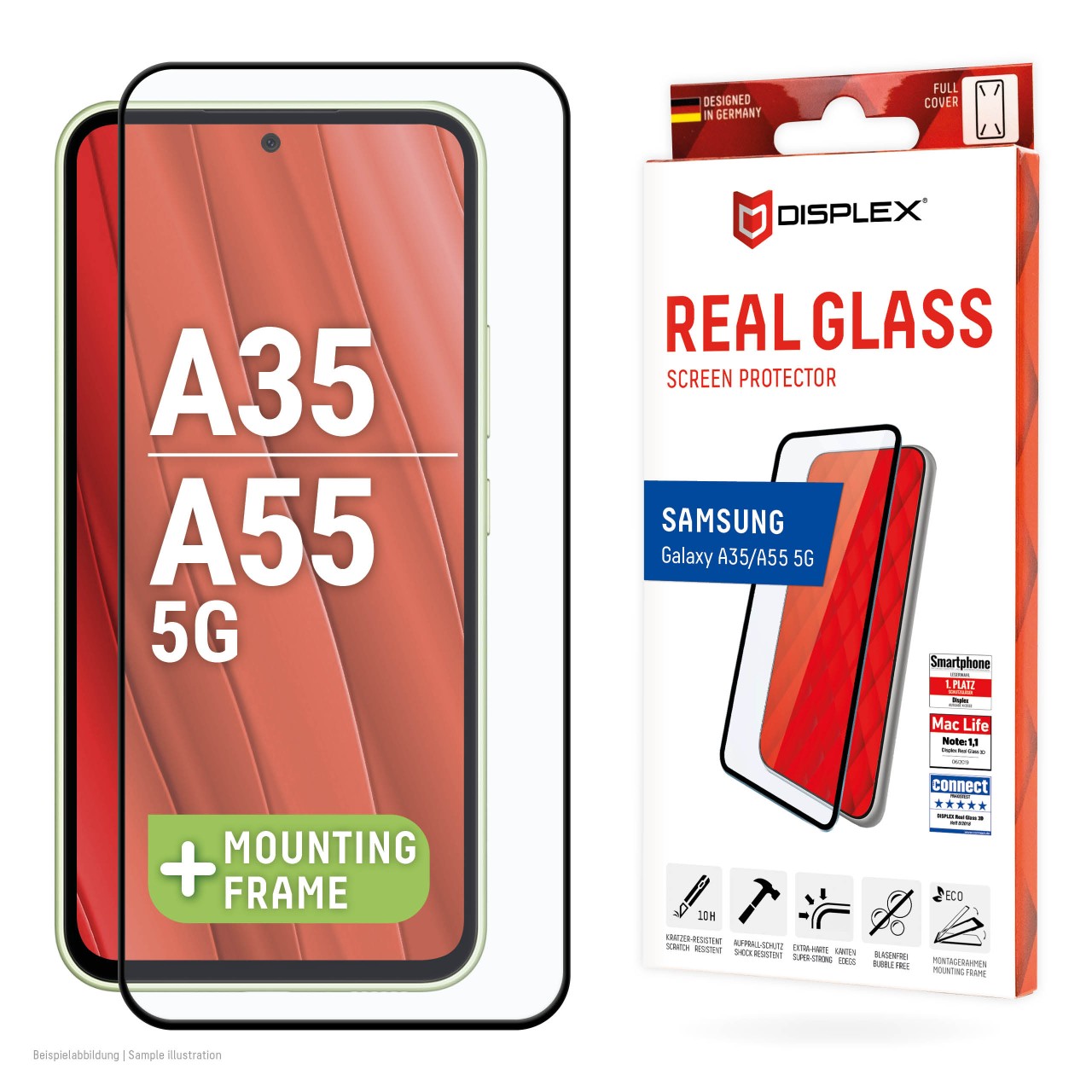 Real Glass for Samsung Galaxy S9 (5,8"), Full Cover