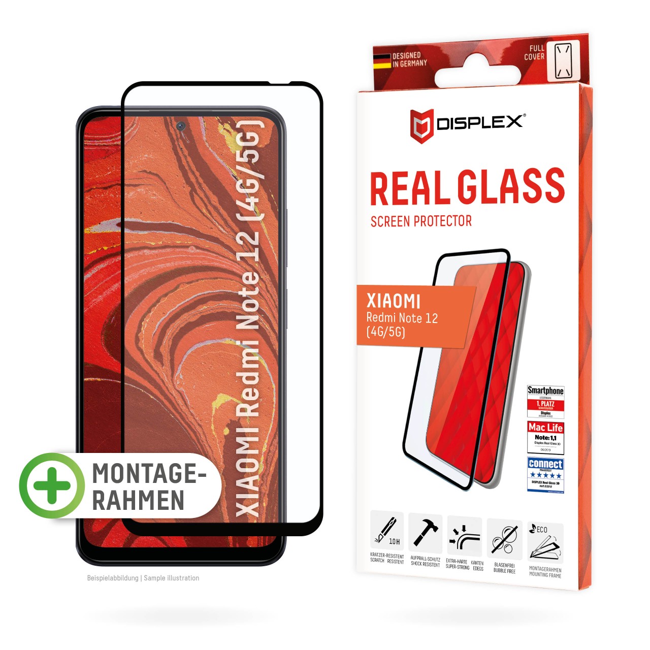 Xiaomi Redmi Note 12 4G/5G Full Cover Schutzglas