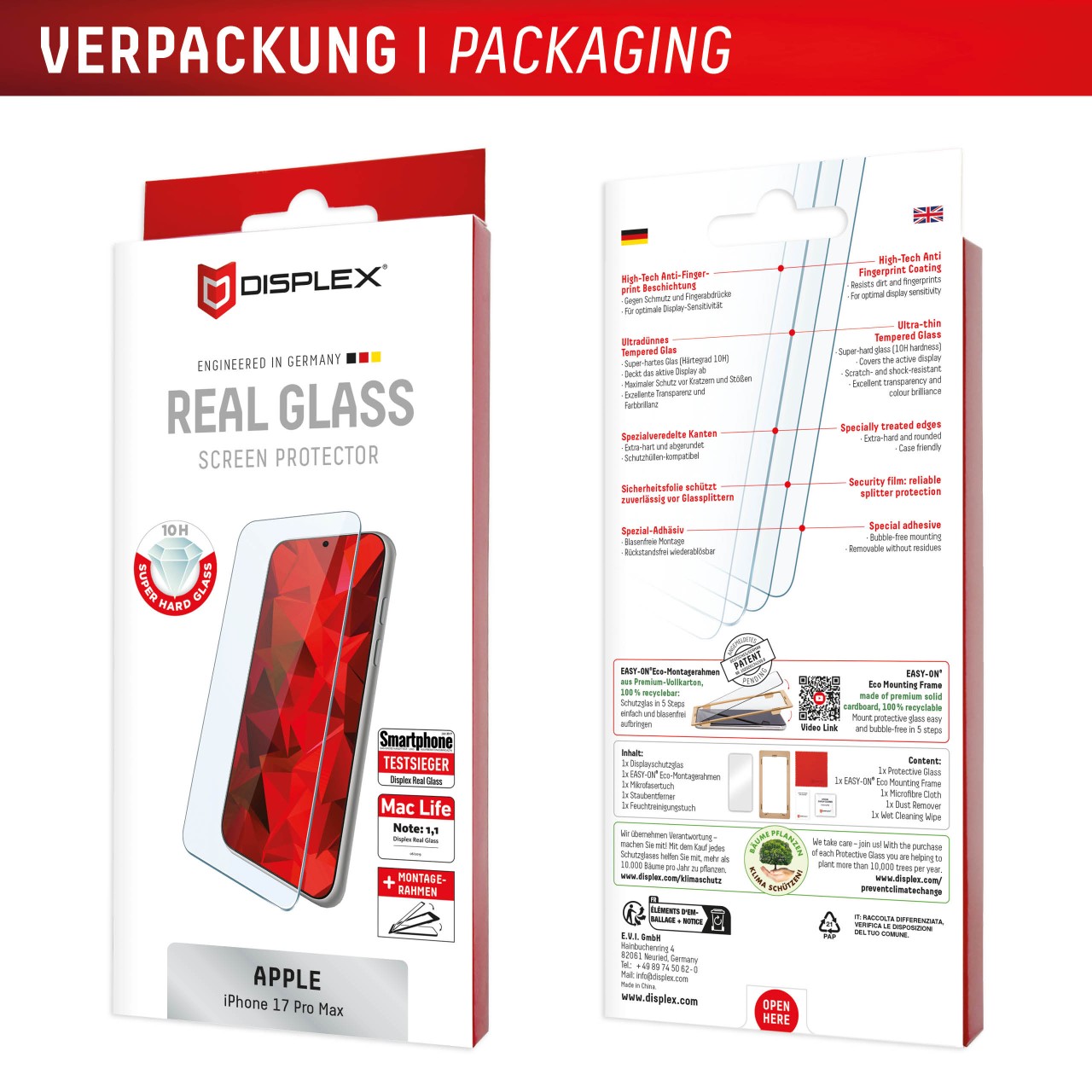 iPhone 17 Pro Max Panzerglas