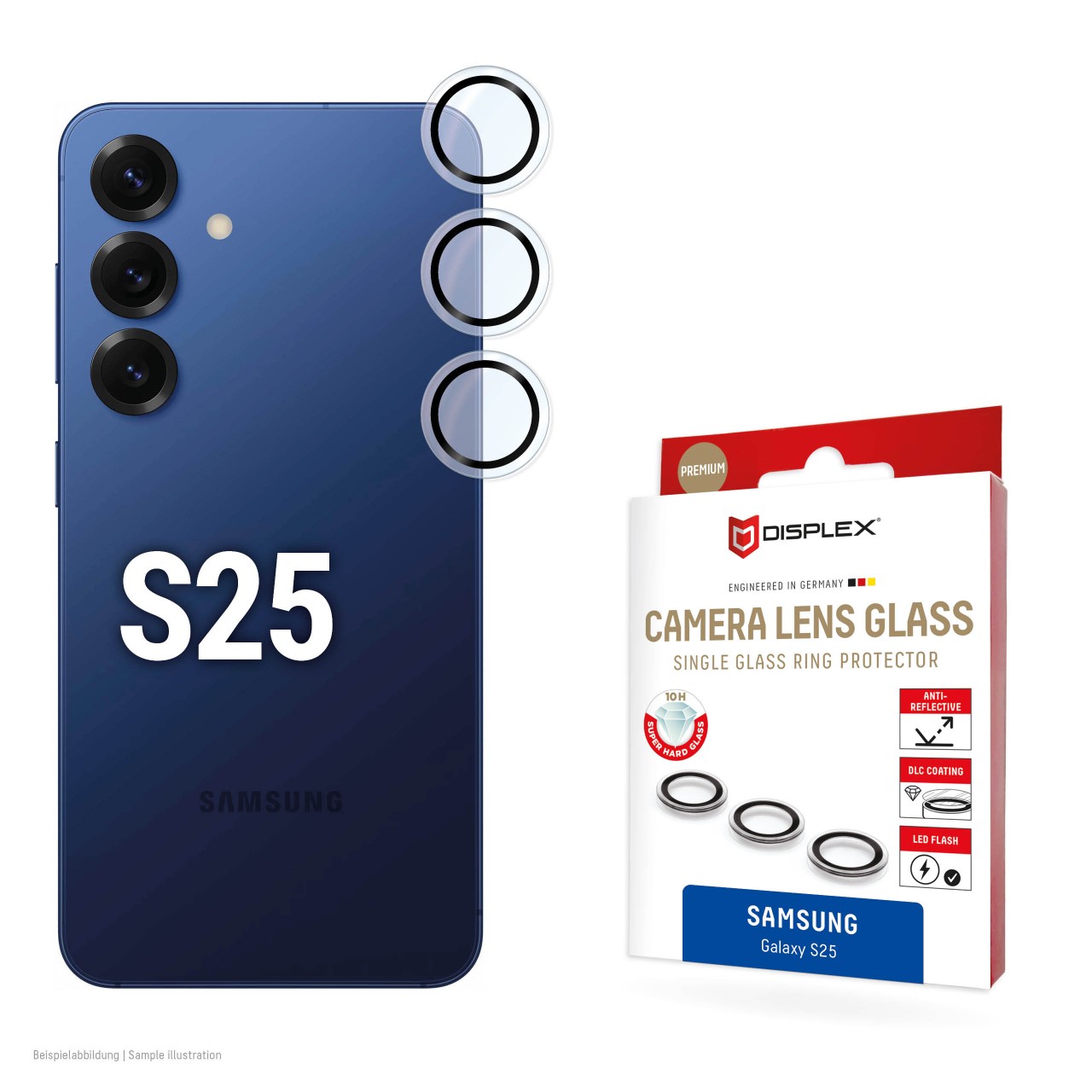 Samsung Galaxy S25 Premium camera protection single rings