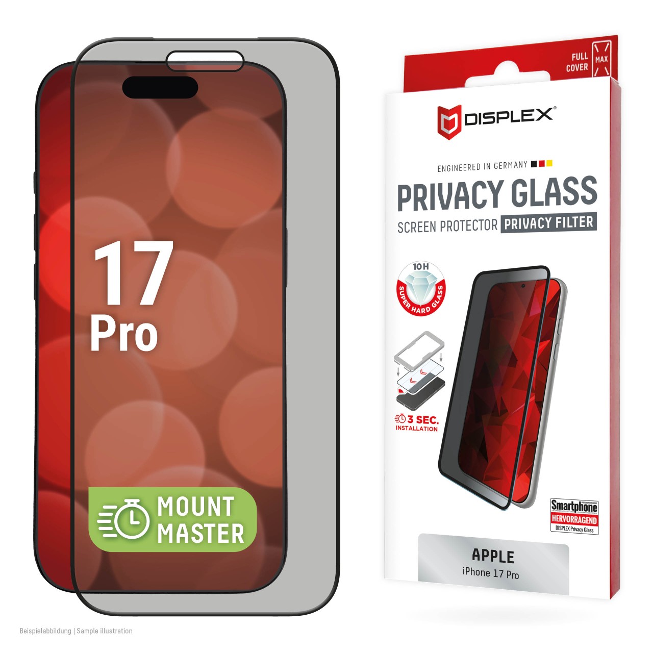 iPhone 17 Pro Privacy Screen Protector with Mount Master