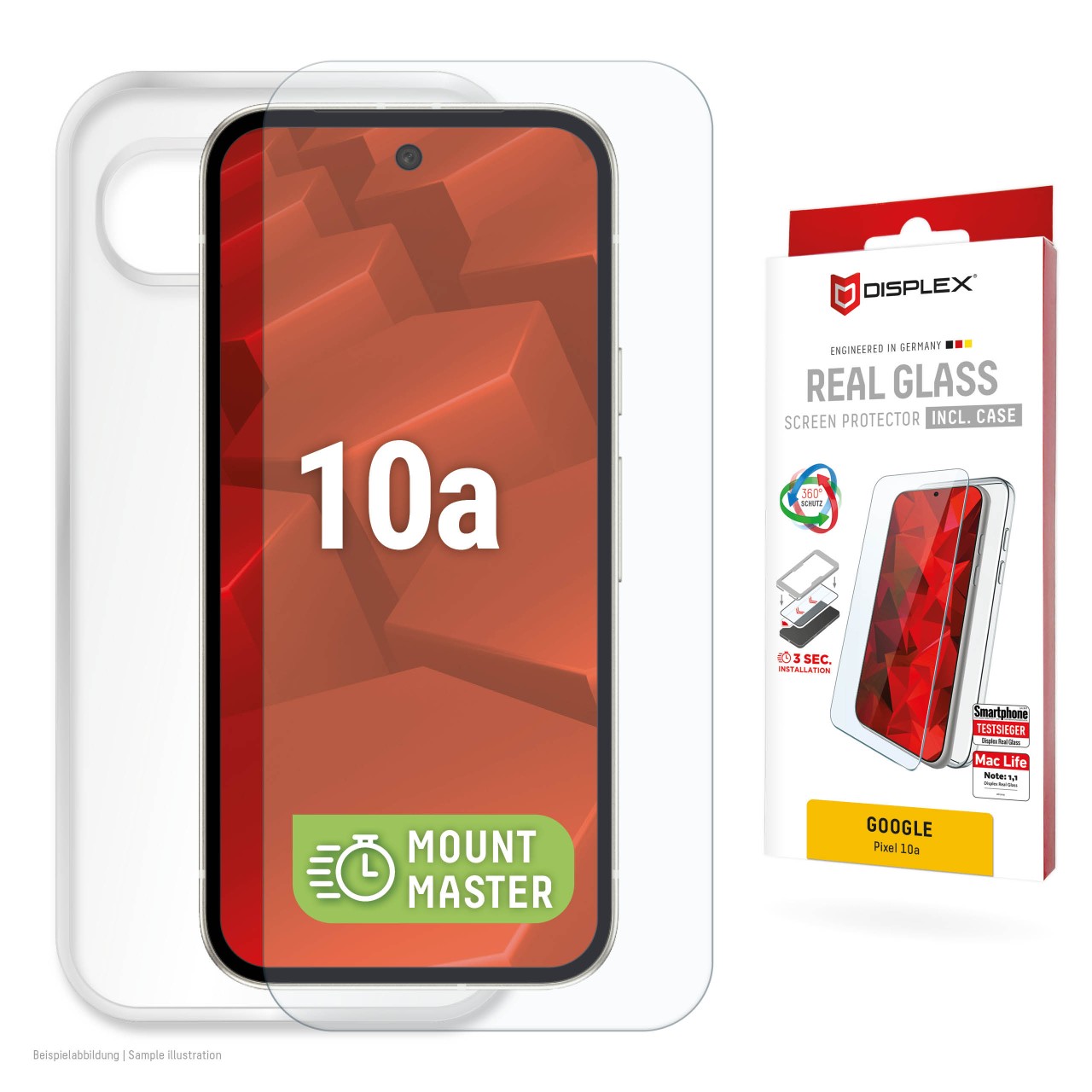 DISPLEX Panzerglas + Handyhülle Google Pixel 10a