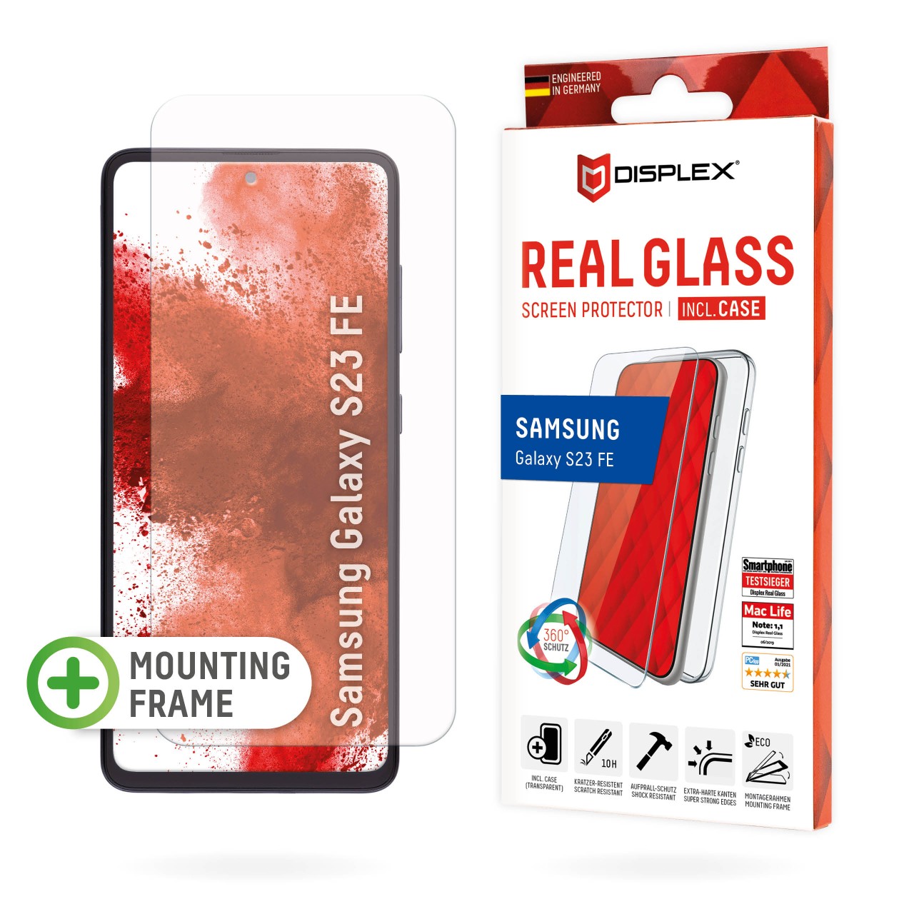 Samsung Galaxy S23 FE Screen Protector (2D) + Case