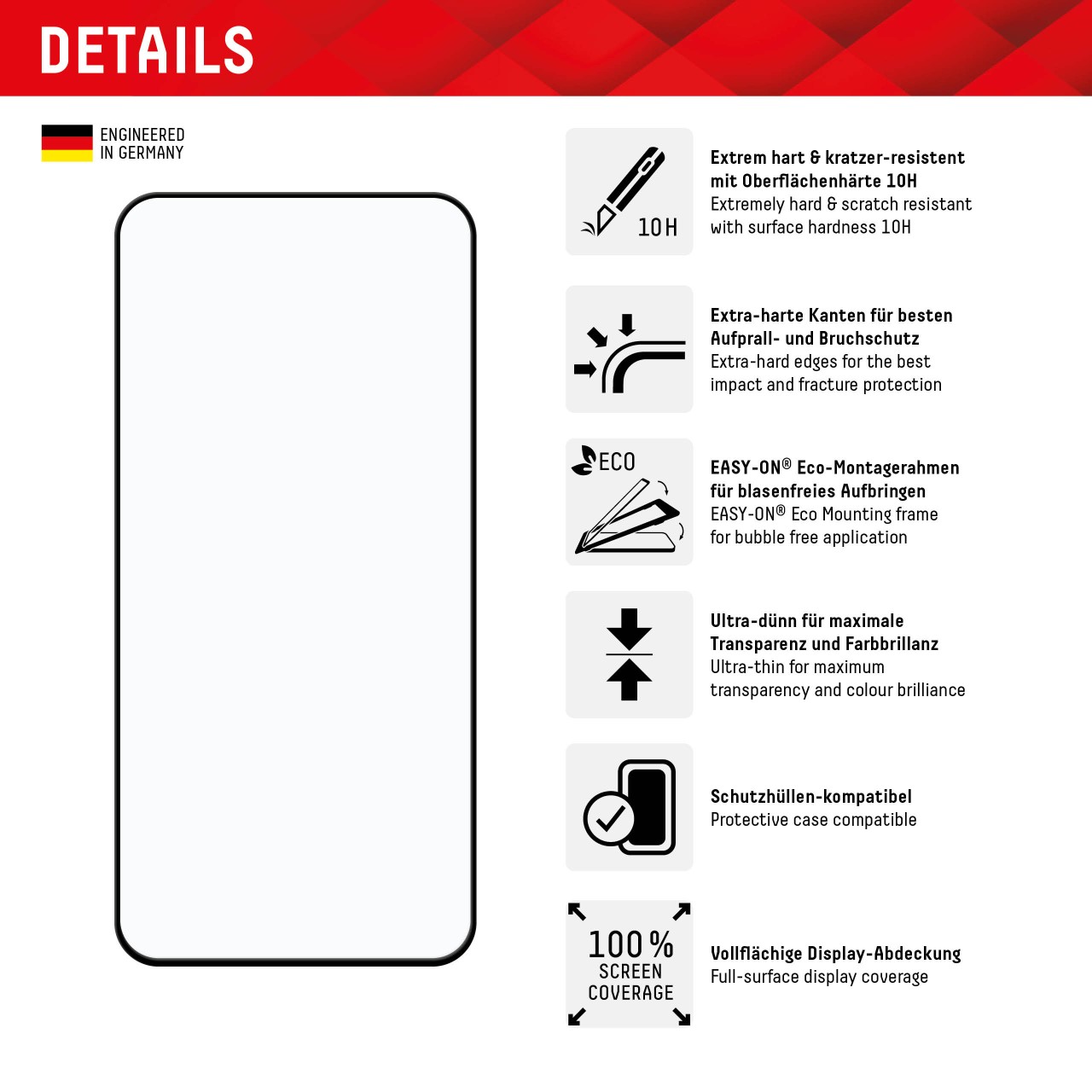 Samsung Galaxy A35/A55 5G Full Cover Schutzglas