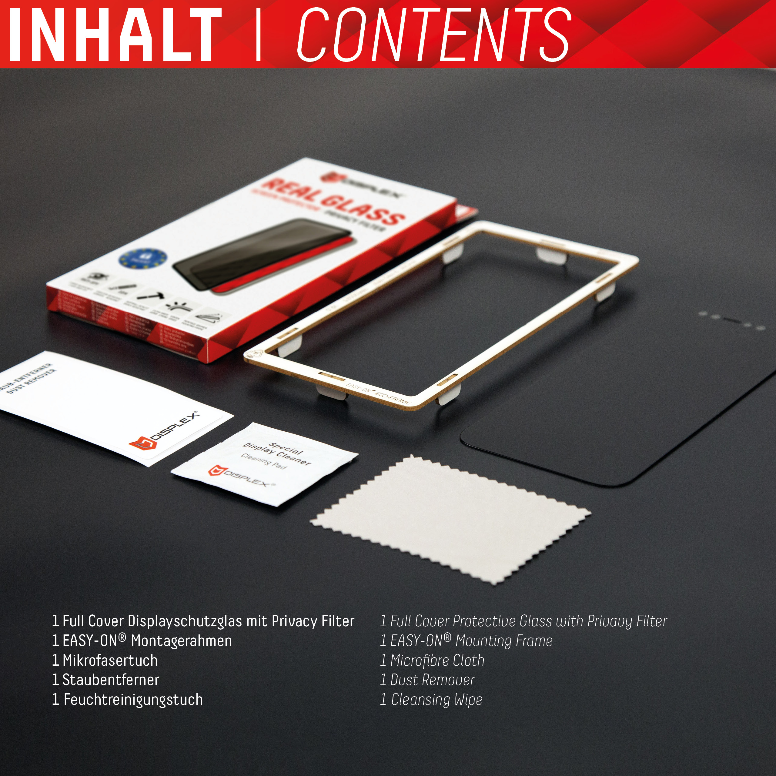 iPhone 12/12 Pro Privacy Schutzglas
