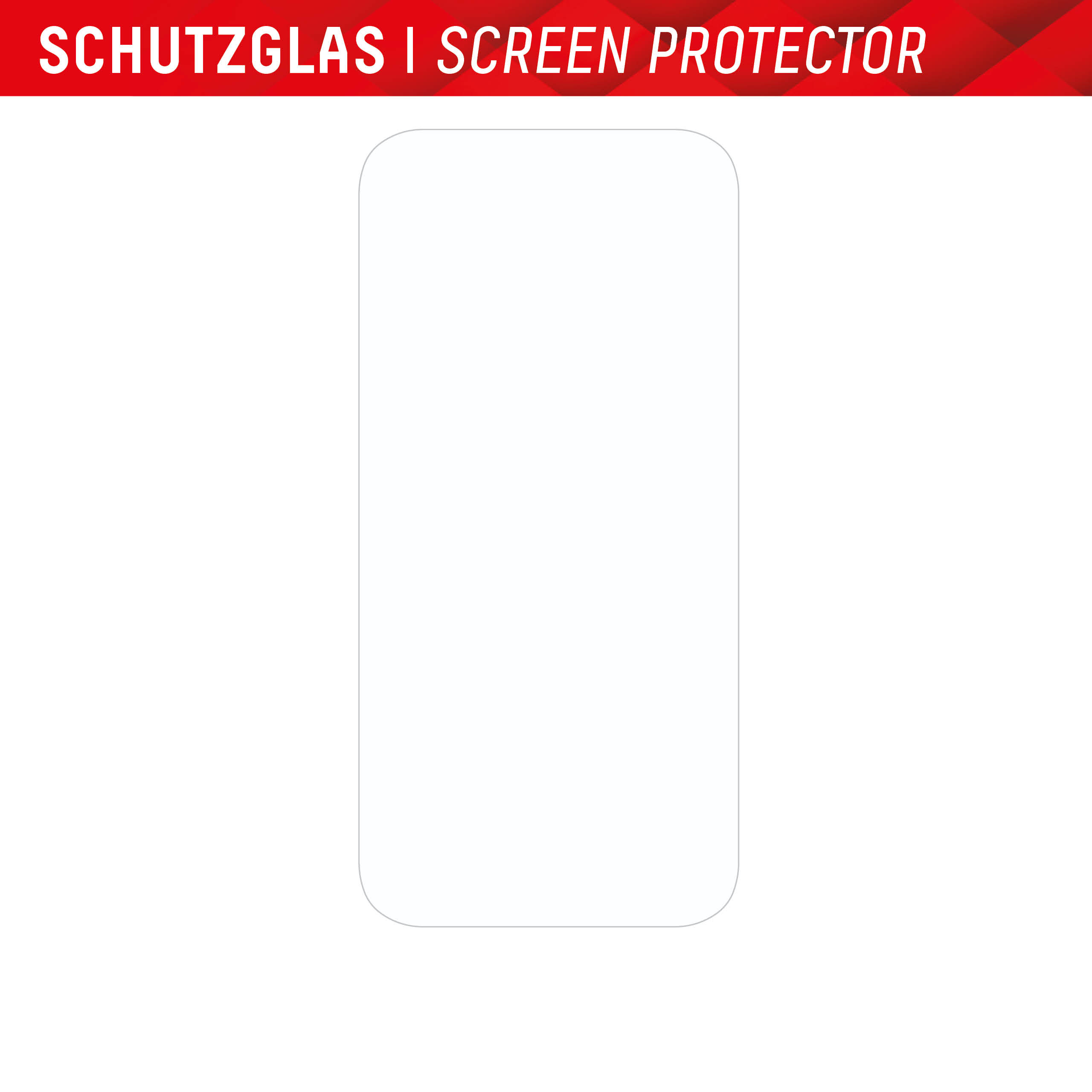 iPhone 15 2D Schutzglas + Case