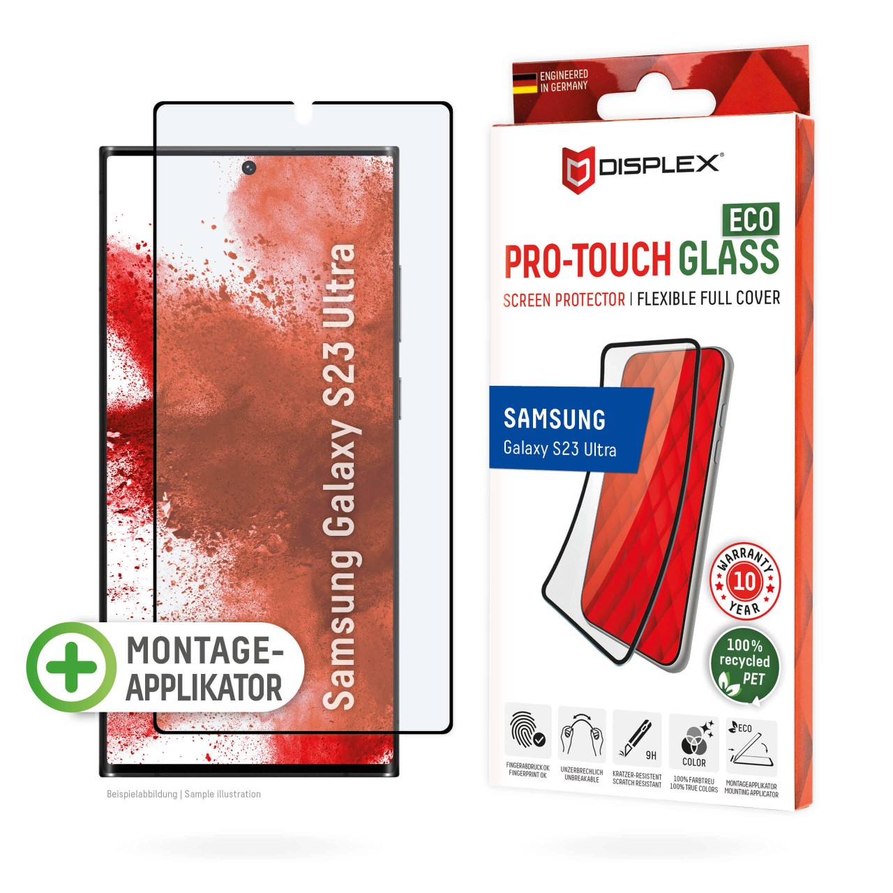 PRO-TOUCH GLASS ECO Galaxy S23 Ultra Schutzglas Full Cover