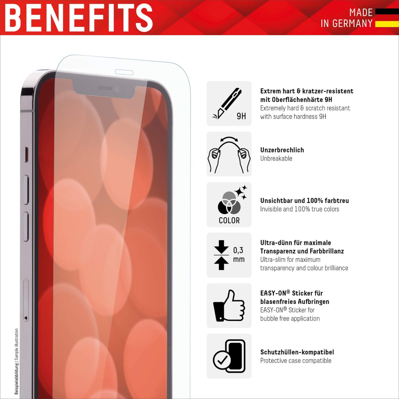 iPhone 13/13 Pro/14/16e Smart Glass (2D)