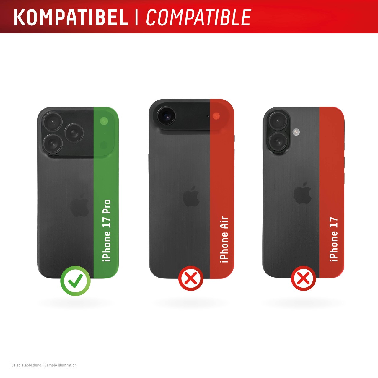 iPhone 17 Pro All-in-one Kamera Schutzglas, 2 Stück