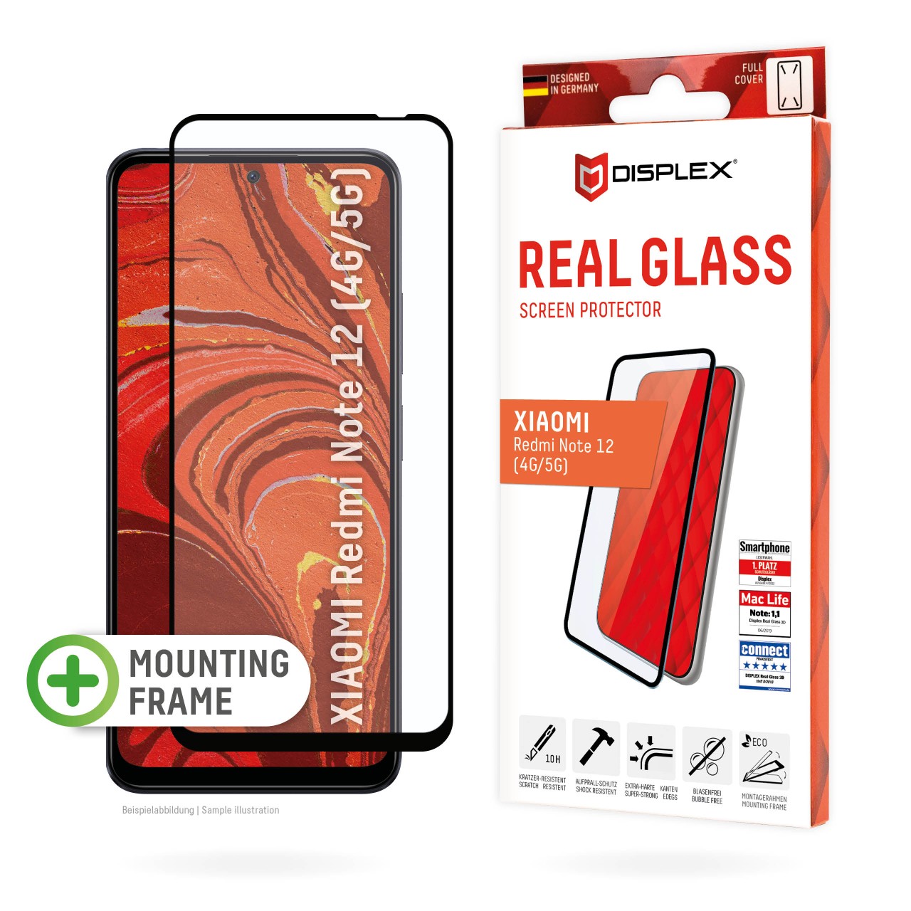 Real Glass for Samsung Galaxy A30/A30s/A50/A50s (6,4"), Full Cover