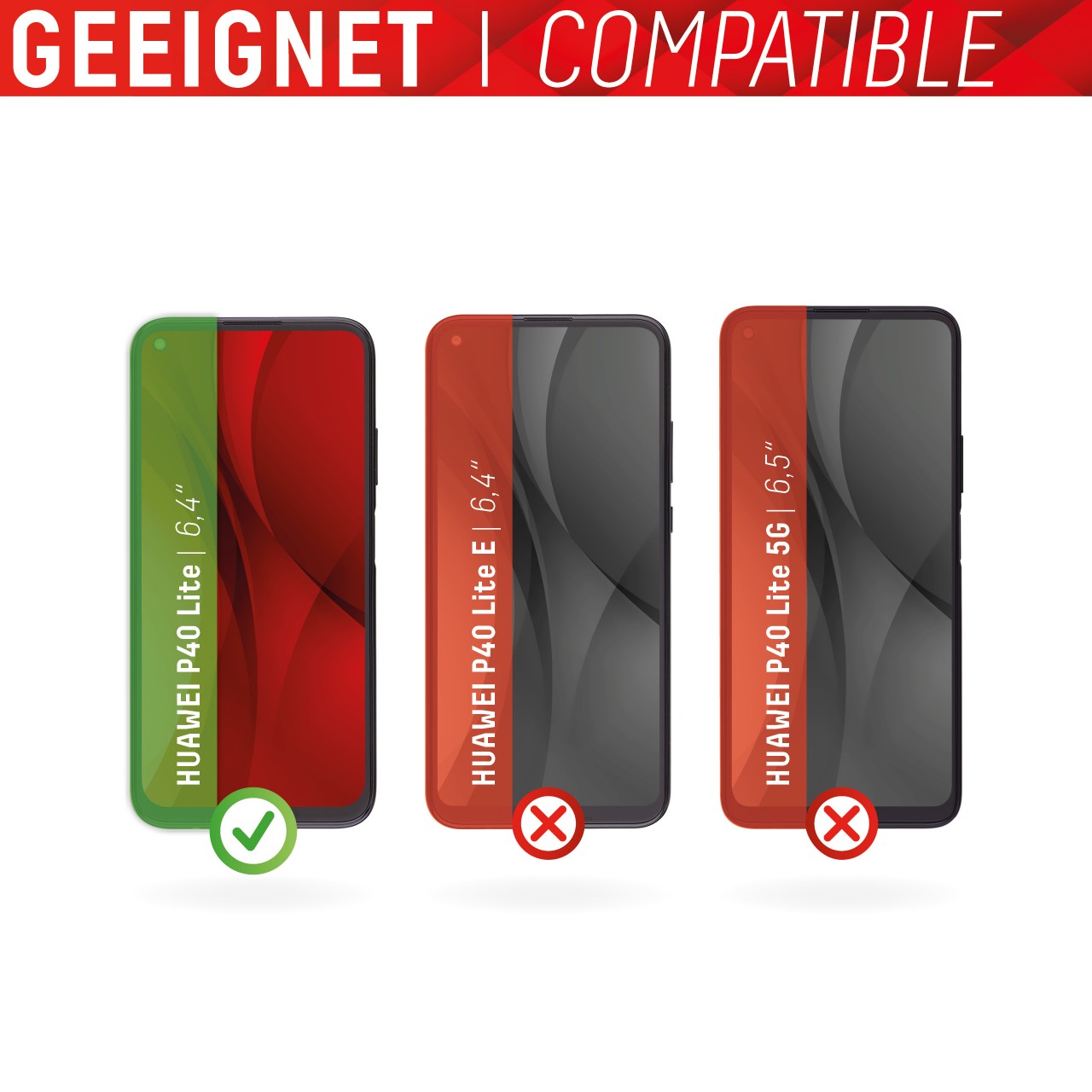 P40 lite Full Cover Glass
