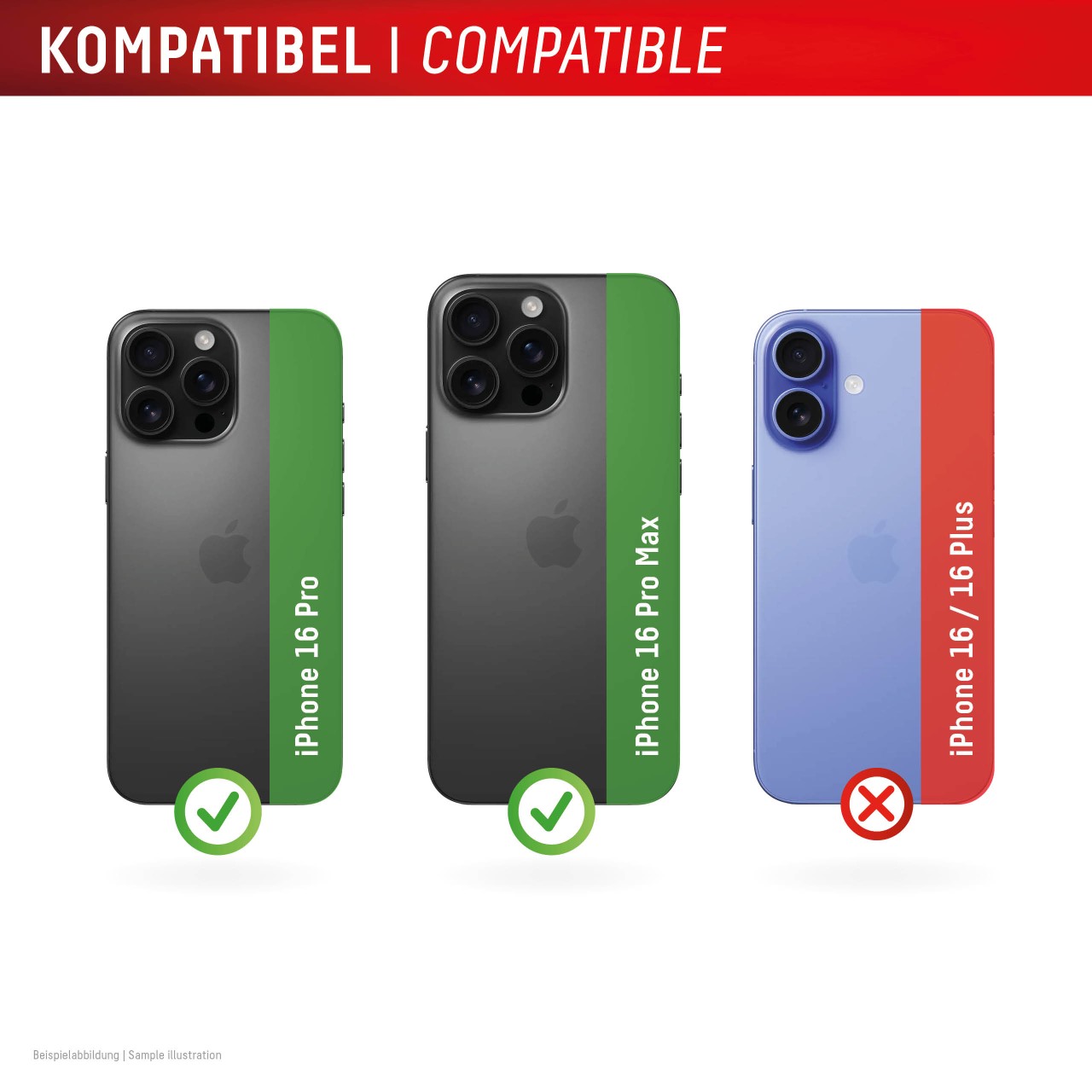 iPhone 16 Pro/16 Pro Max All-in-one camera screen protector, 2 pieces