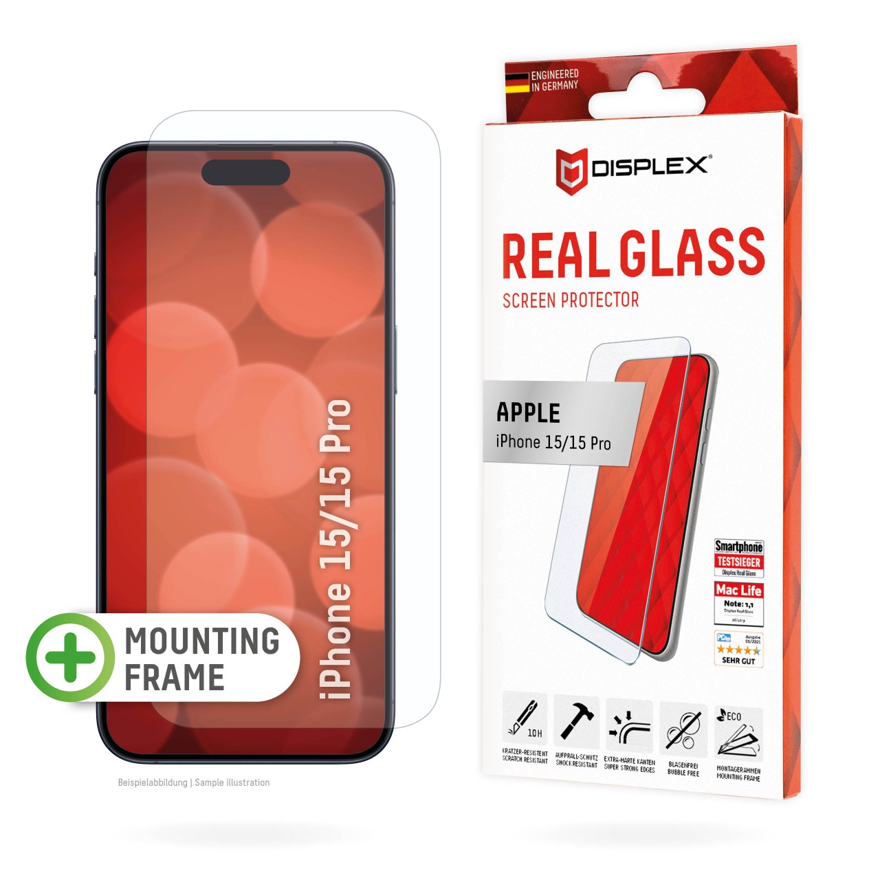 Real Glass with Privacy Filter for Apple iPhone X/XS/11 Pro (5,8"), Full Cover