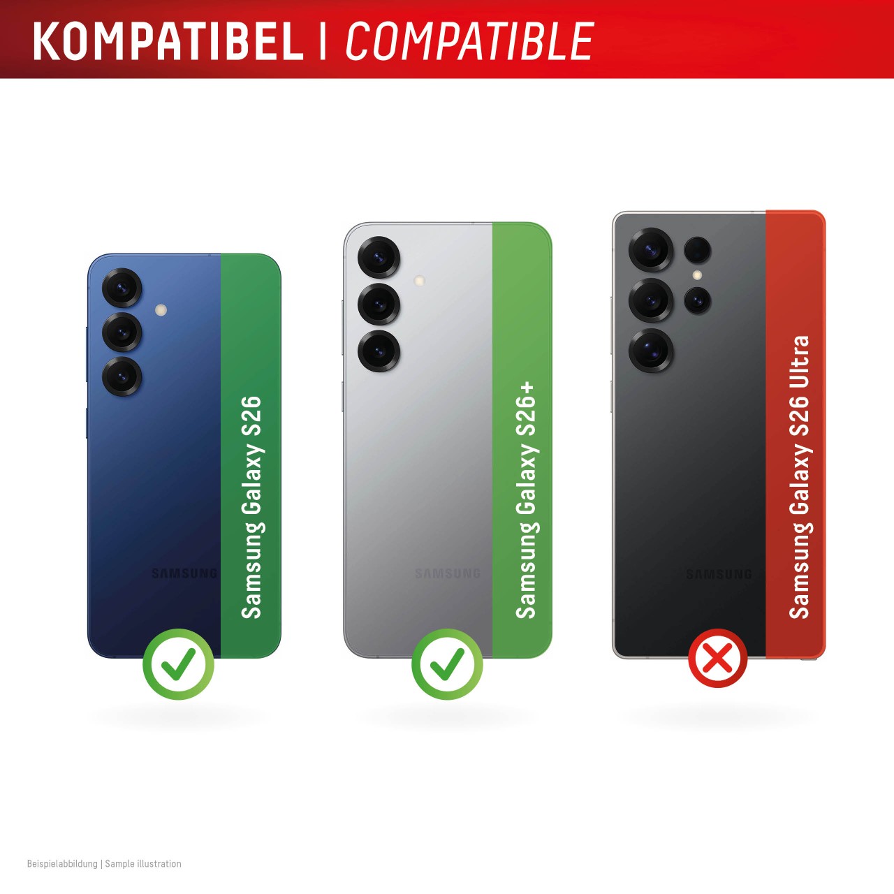 Samsung Galaxy S26/S26+ All-in-one Kamera Schutzglas, 2 Stück