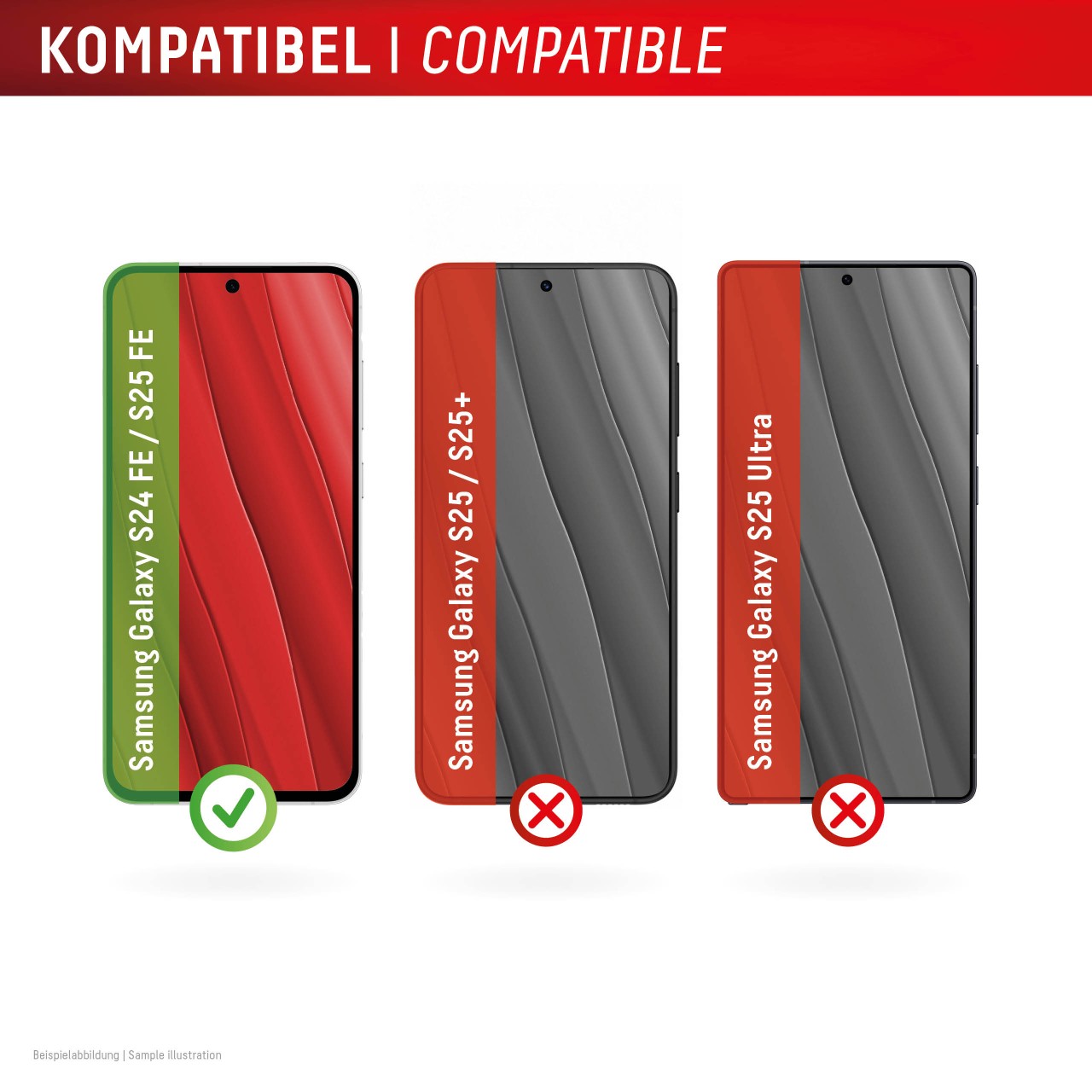 Samsung Galaxy S24 FE/S25 FE Displayschutzfolie (9H)