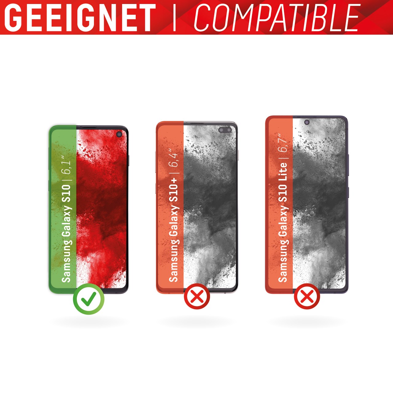 Galaxy S10 Full Cover Glass
