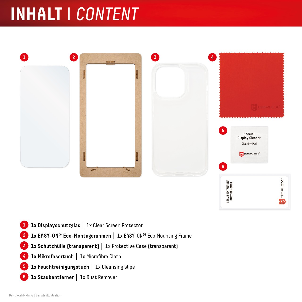 DISPLEX Real Glass + Case Apple iPhone 16e