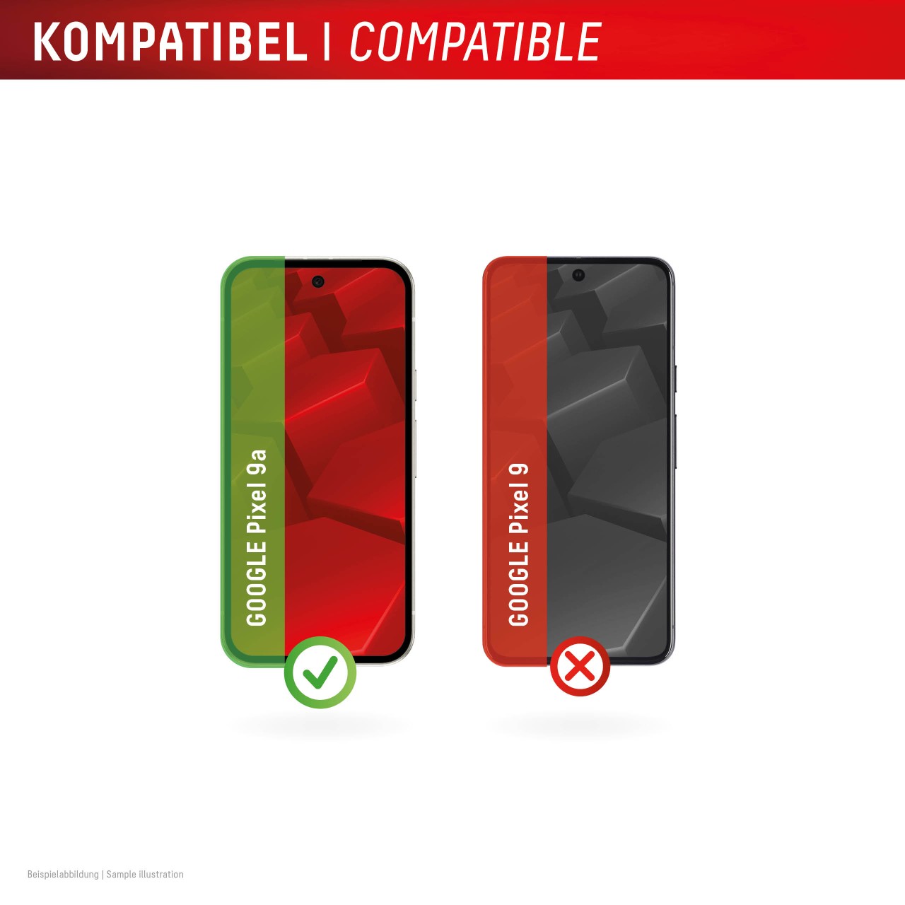 DISPLEX Panzerglas + Handyhülle Google Pixel 9a