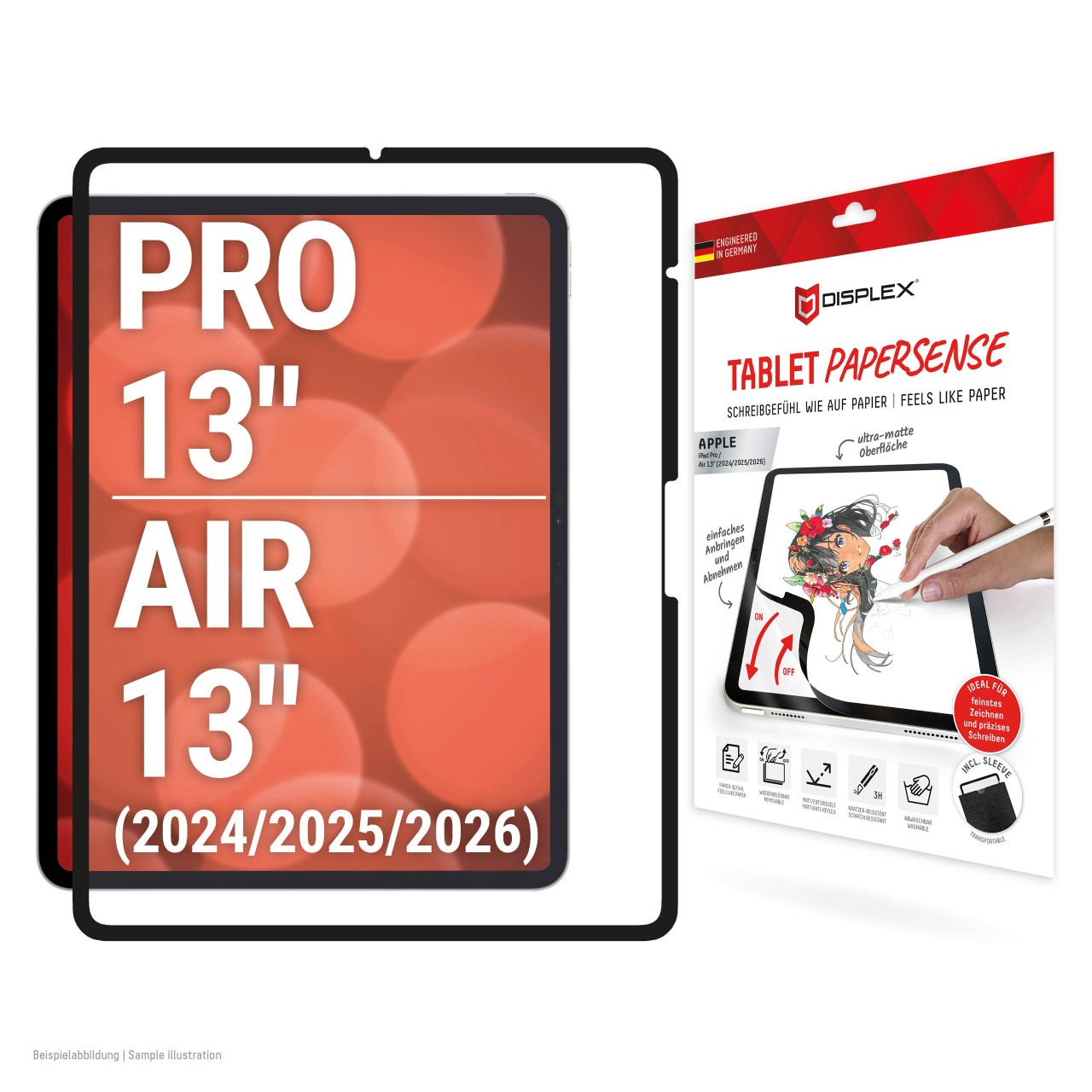 iPad Pro13"/Air 13" (2024/2025) Tablet Schreibfolie