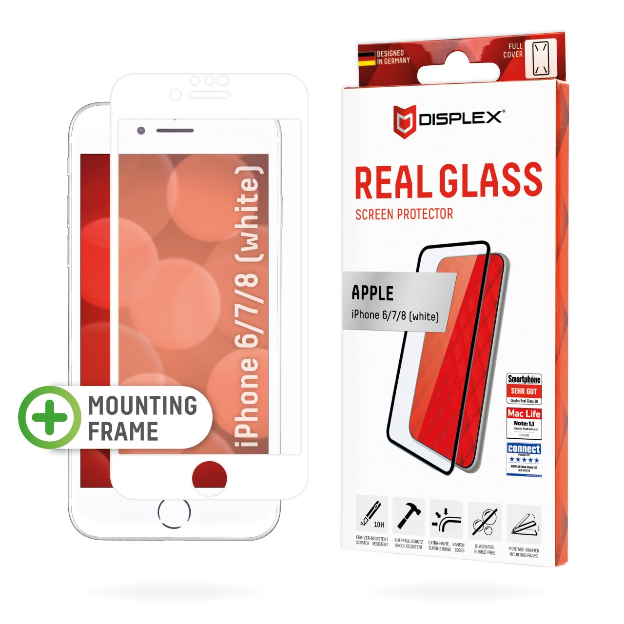 iPhone 6/7/8 (White) Full Cover Glass