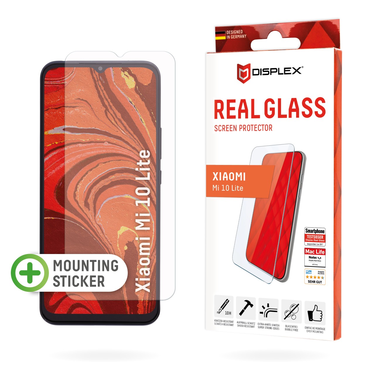 Mi 10 Lite Screen Protector (2D)