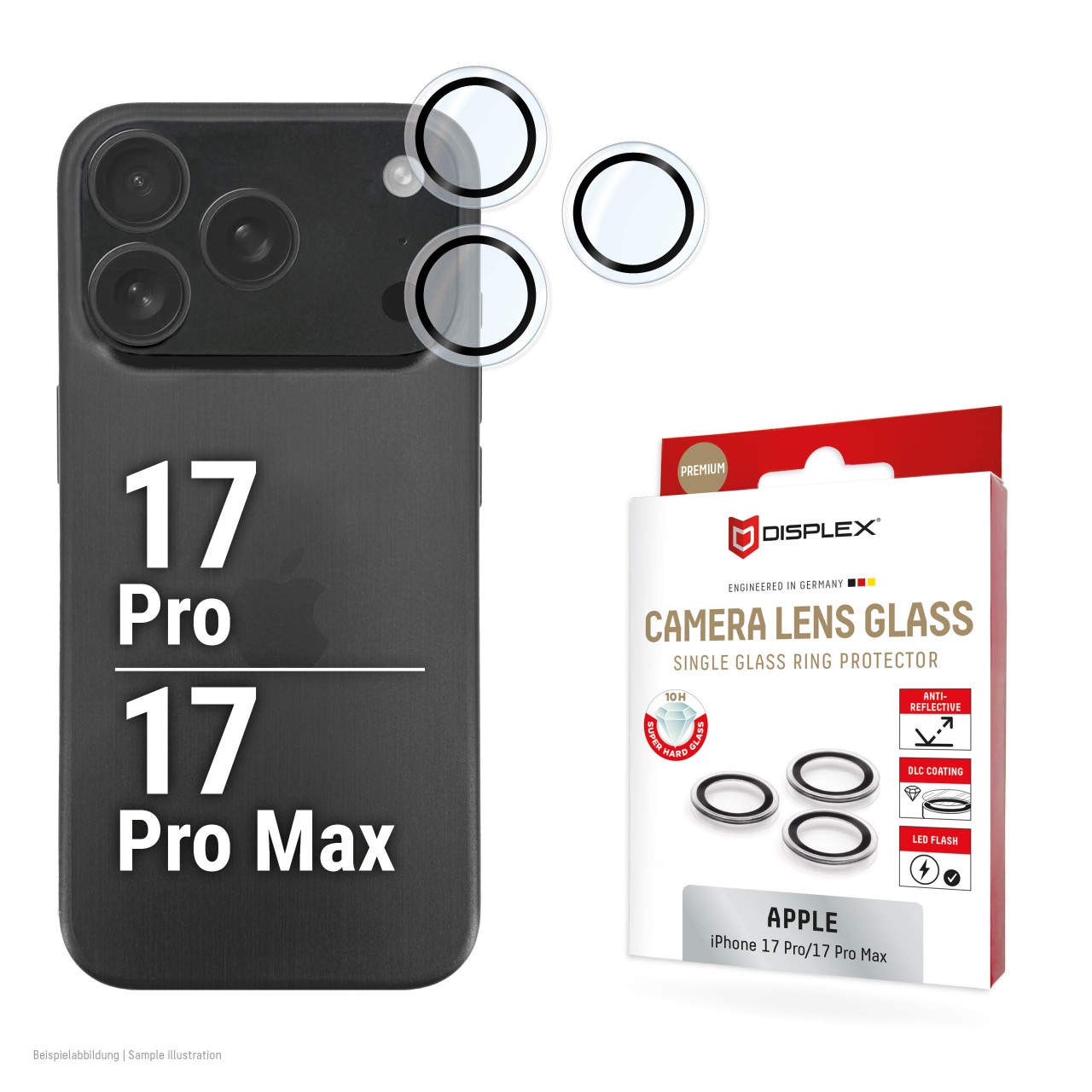 iPhone 17 Pro/17 Pro Max Premium Kamera Schutzringe