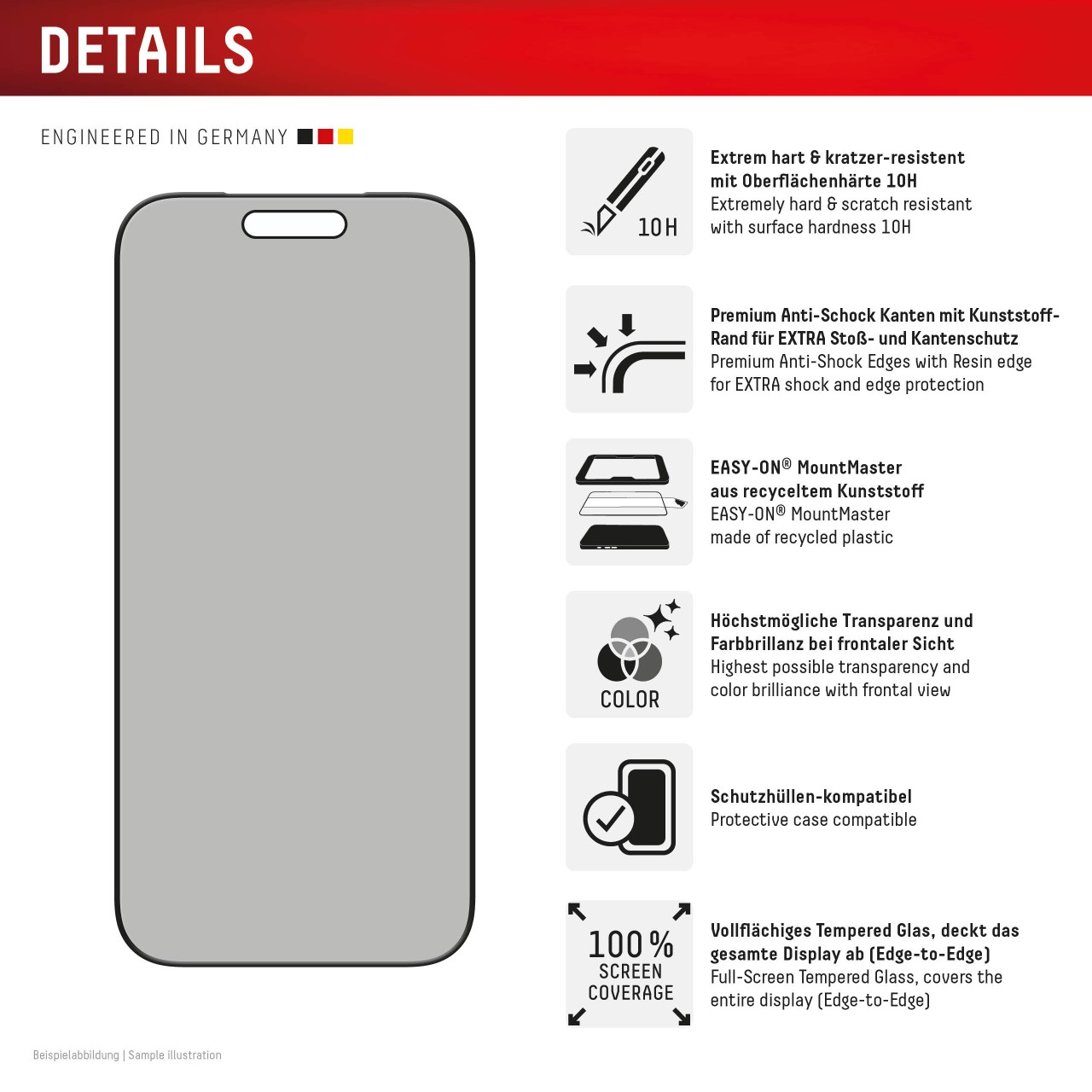 iPhone 17 Pro Privacy Screen Protector with Mount Master