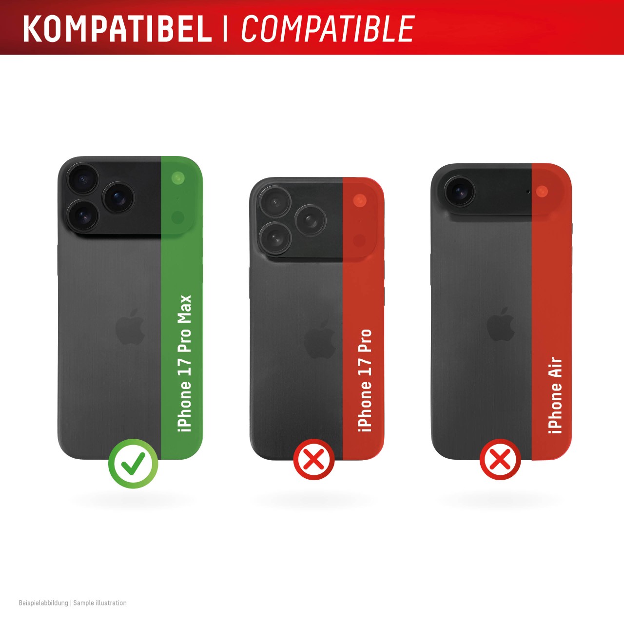 iPhone 17 Pro Max All-in-one Kamera Schutzglas, 2 Stück