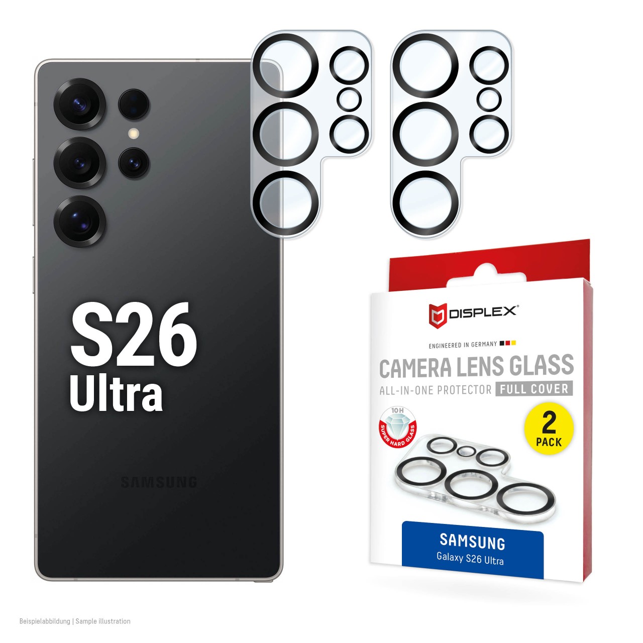 Samsung Galaxy S26 Ultra All-in-one camera screen protector, 2 pieces