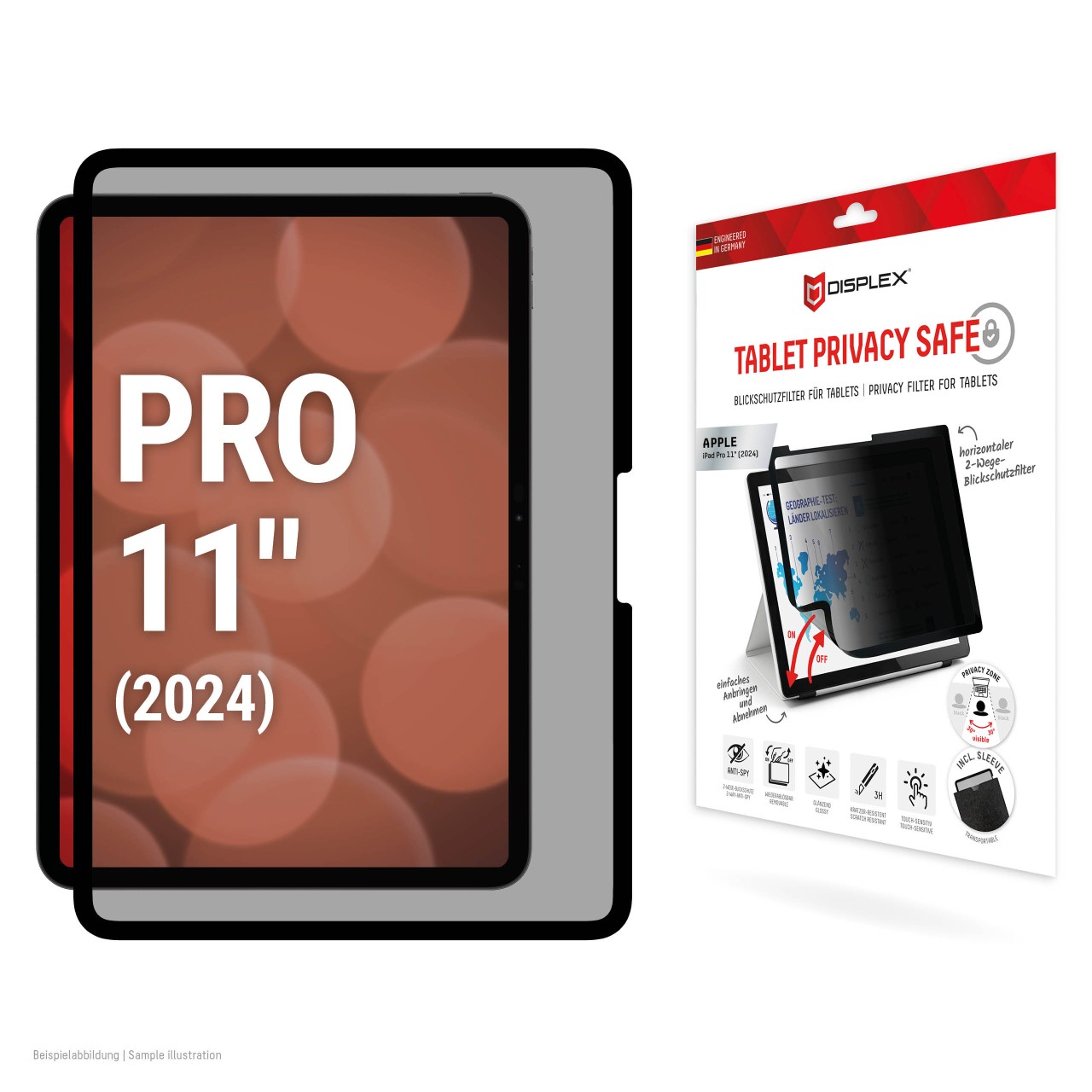 TABLET PRIVACY SAFE Blickschutzfilter für iPad Pro 11'' (2024)