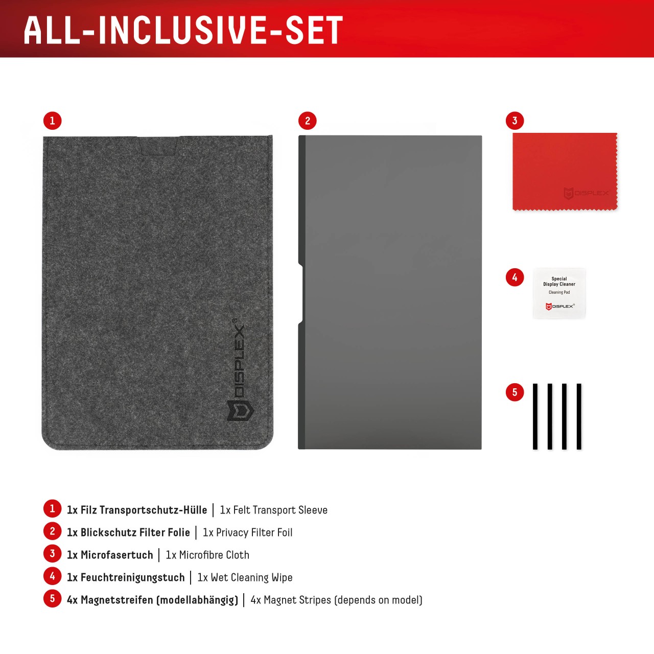 PRIVACY SAFE Magnetischer 2-Wege Blickschutzfilter für Laptop/ Notebook 14'' (16:10)